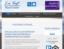 Tablet Screenshot of leevogtrealestate.com